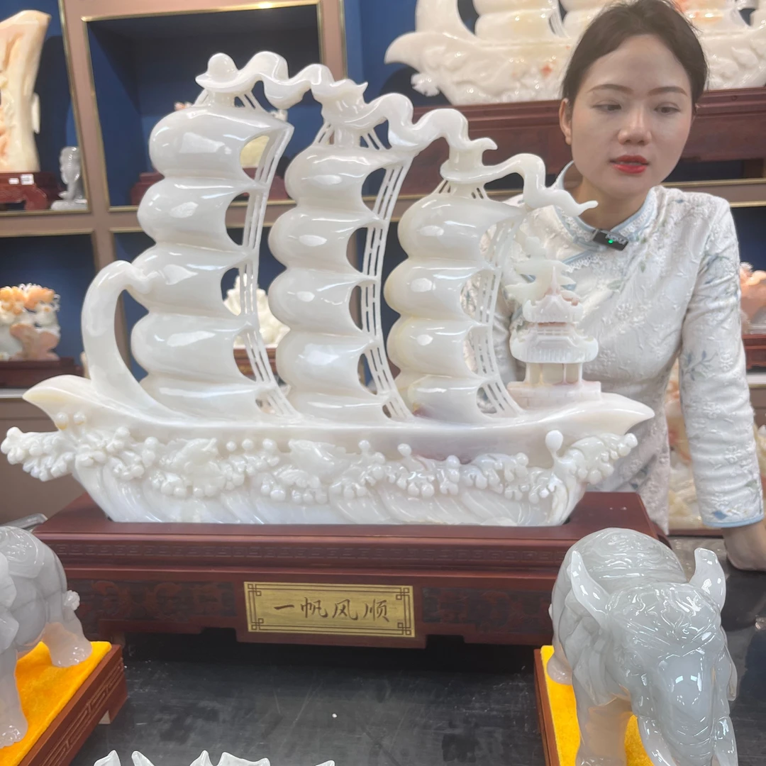 一帆风顺摆件--家居装饰品乔迁开业公司办公室客厅大堂摆件工艺品