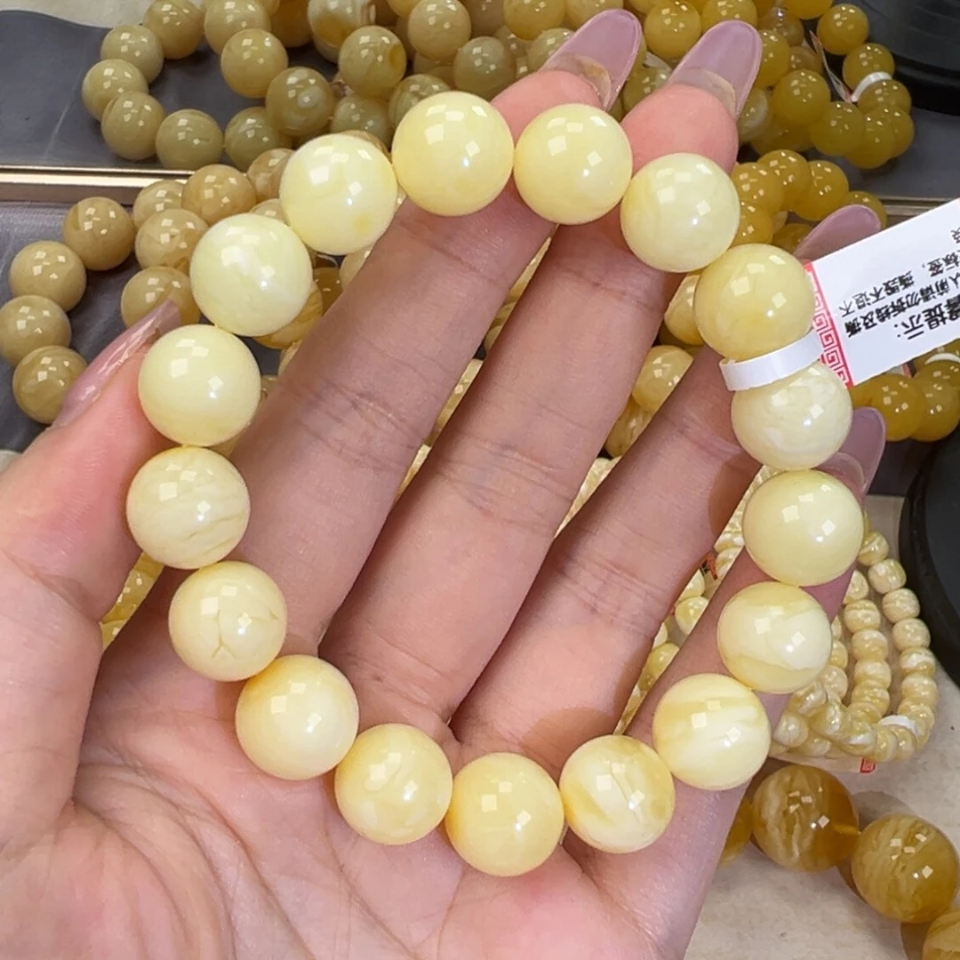 未镶嵌琥珀手链19.8白蜡