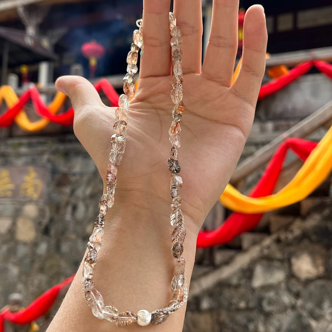 黑金超七随形手链925银