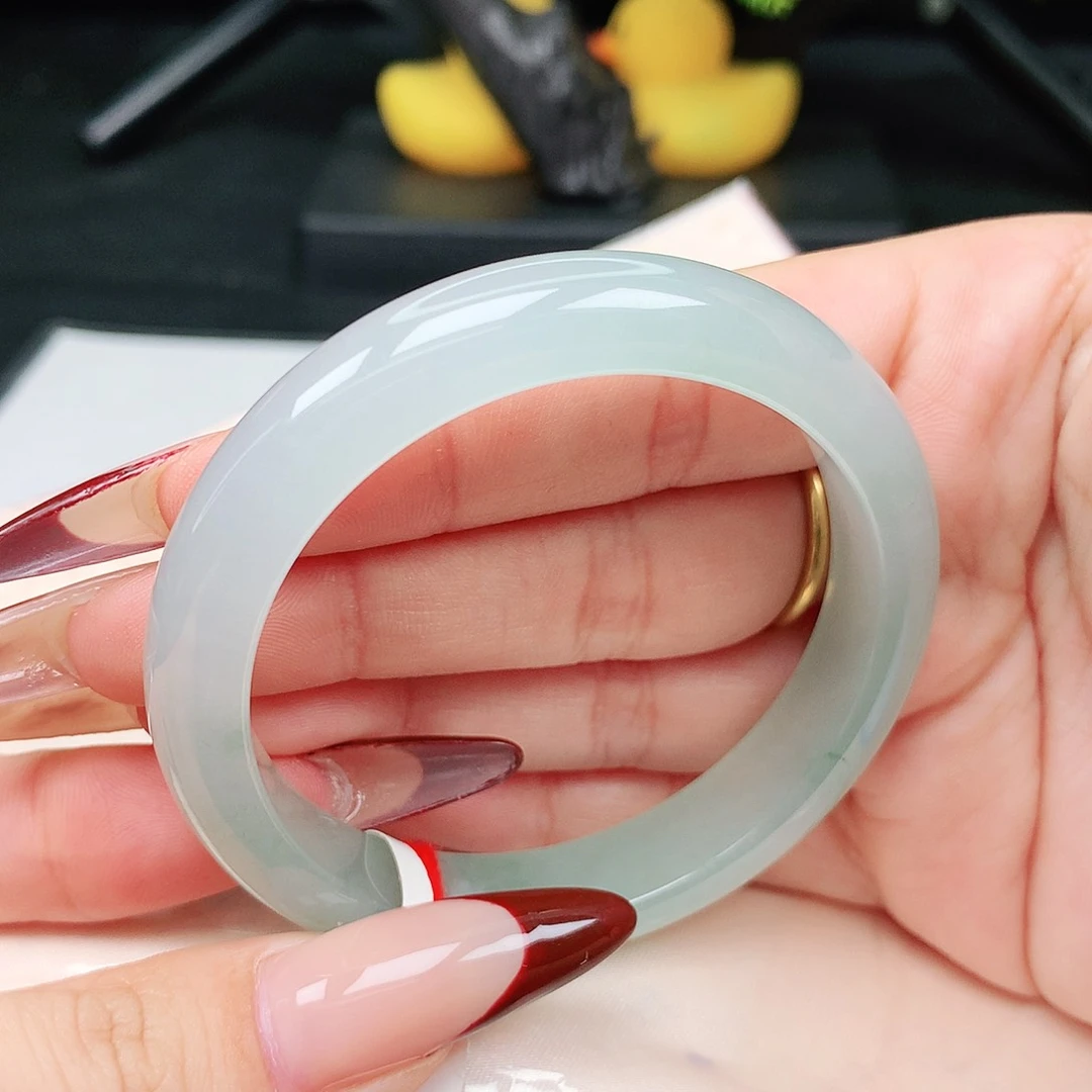 未镶嵌手镯翡翠52-53圈口