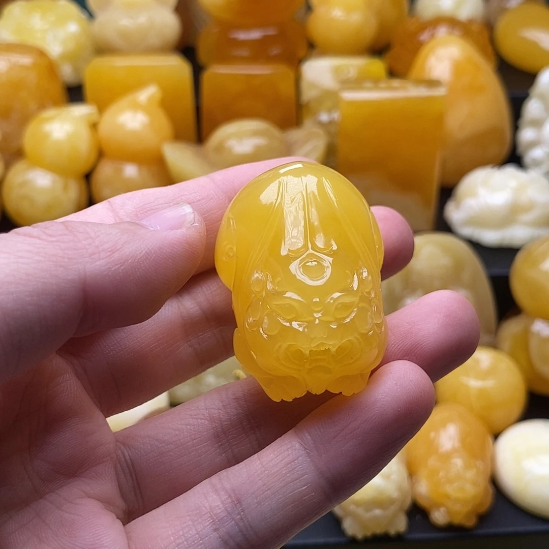 琥珀颈饰未镶嵌琥珀蜜蜡吊坠