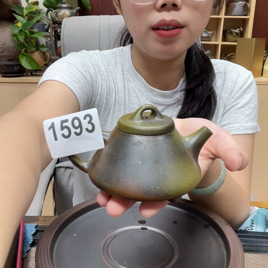 小***篆壶1593老韩坭兴陶 柴烧石瓢子冶