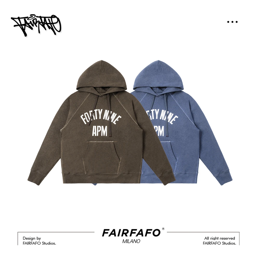 【加绒字母连帽女卫衣】SEWY5B033秋冬新款美潮时尚日常休闲卫衣