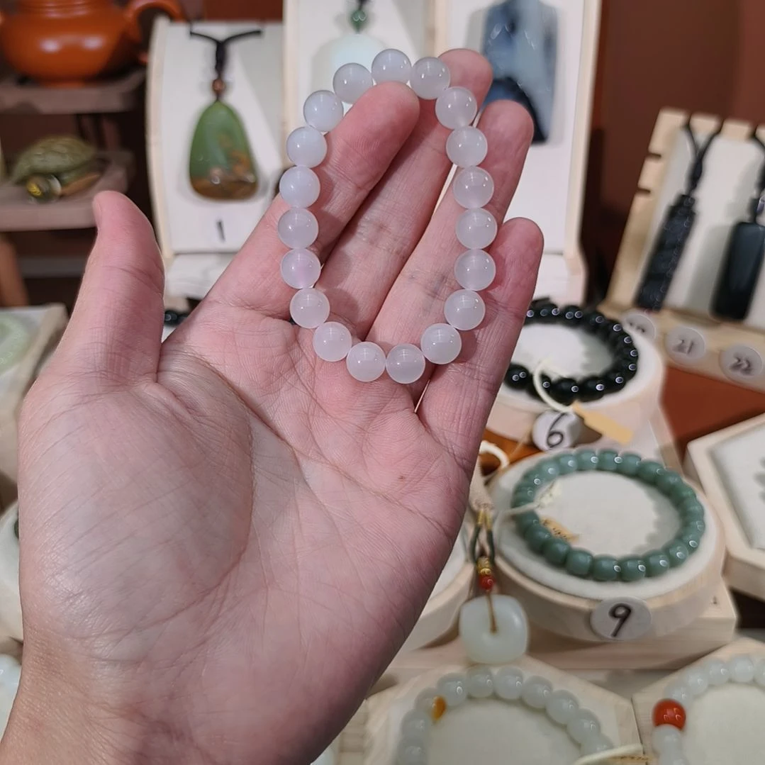 和田玉未镶嵌手链