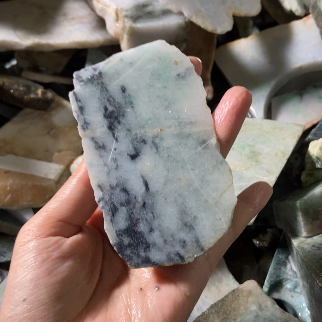 翡翠未镶嵌挂件天然翡翠