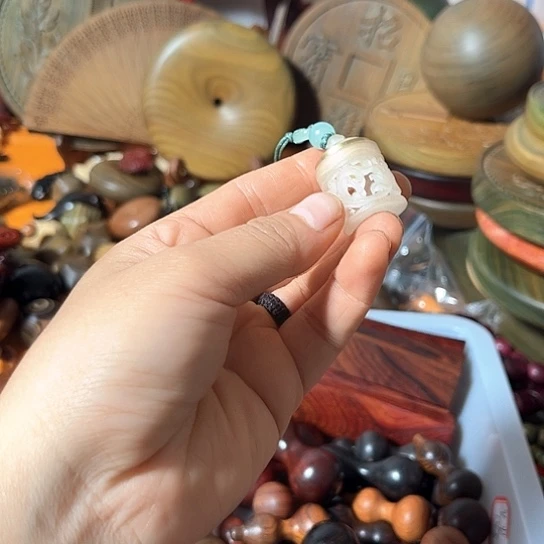 木小*夜光壶一个豆豆豆