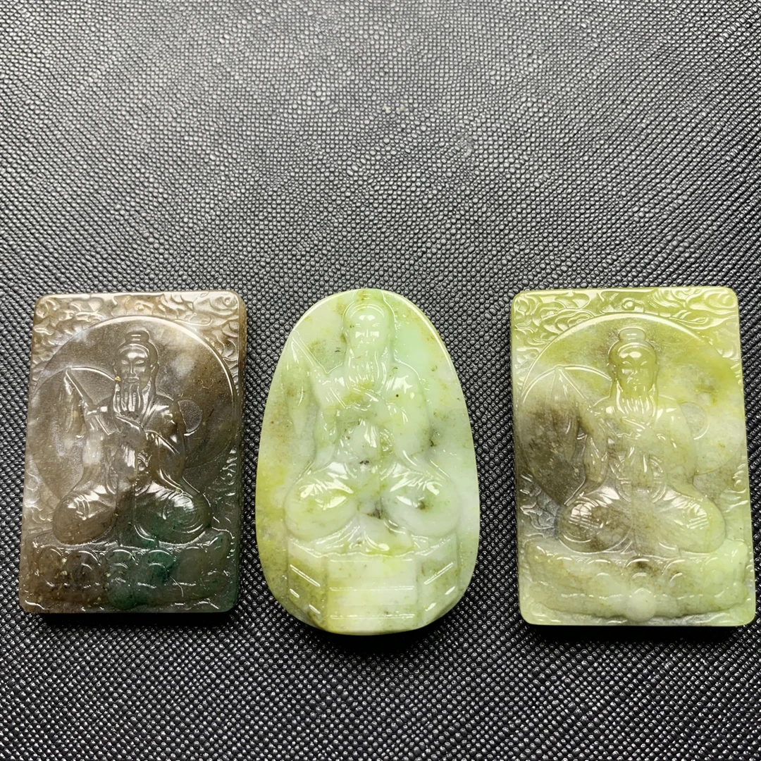 独山玉太上老君吊坠男女款平安挂饰（多样性发货）拍一发一