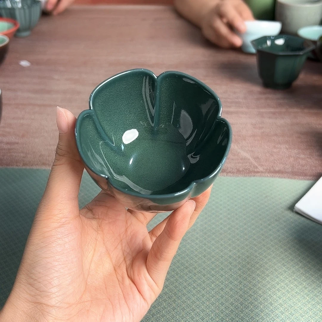 龙泉云间青瓷小米茶器