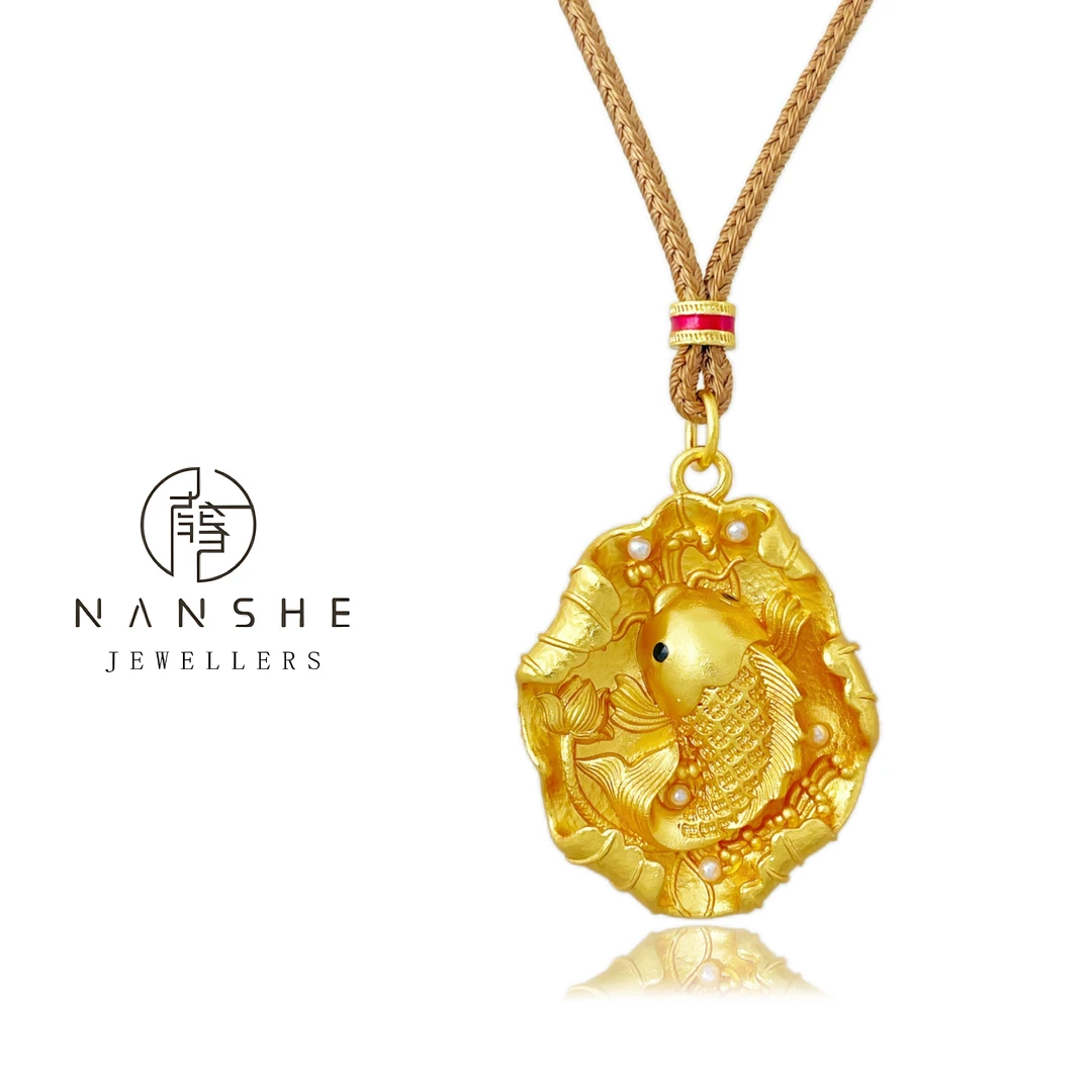 【方晴专属】NANSHE南奢 古法丝如鱼得水项链吊坠