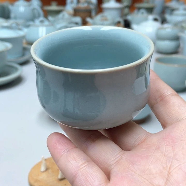 瓷支钉元宝杯带礼盒