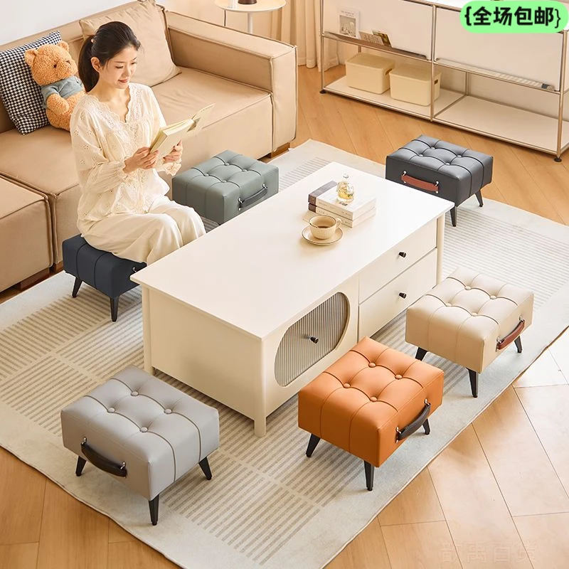 全国包邮出口品质猫抓皮凳子家用客厅卧室换鞋凳家用沙发可坐轻奢
