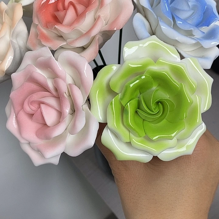 陶瓷陶瓷材料加工4朵