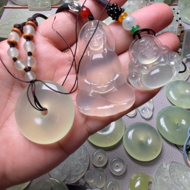 细***蒙岫玉未镶嵌吊坠(不含链)
