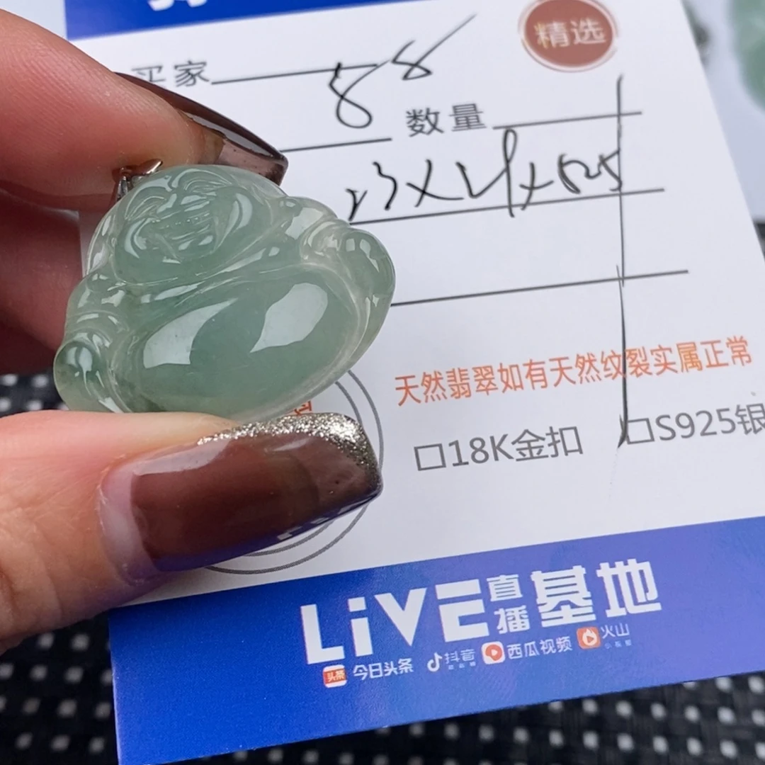 翡翠银S925镶嵌颈饰