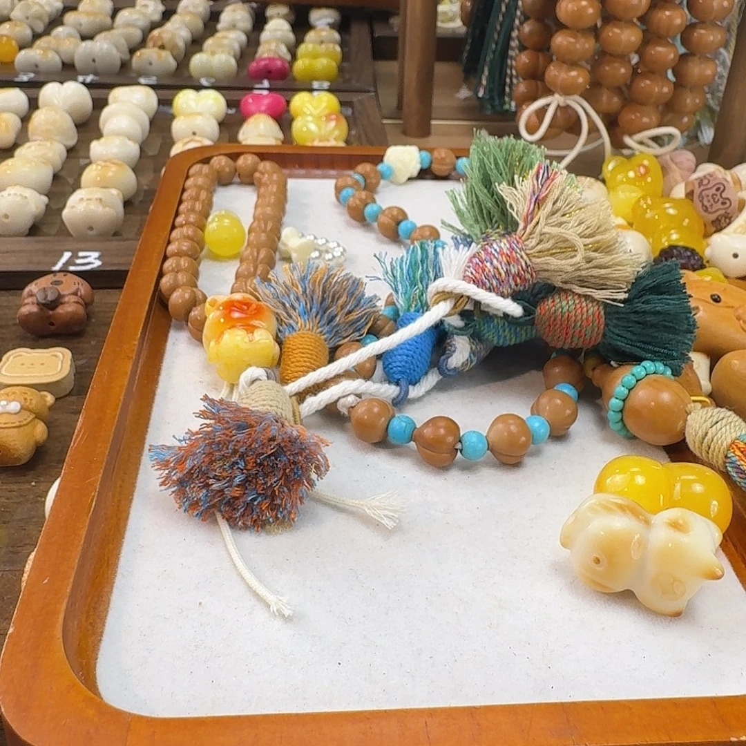 吊坠桃核猴头核桃文玩手串