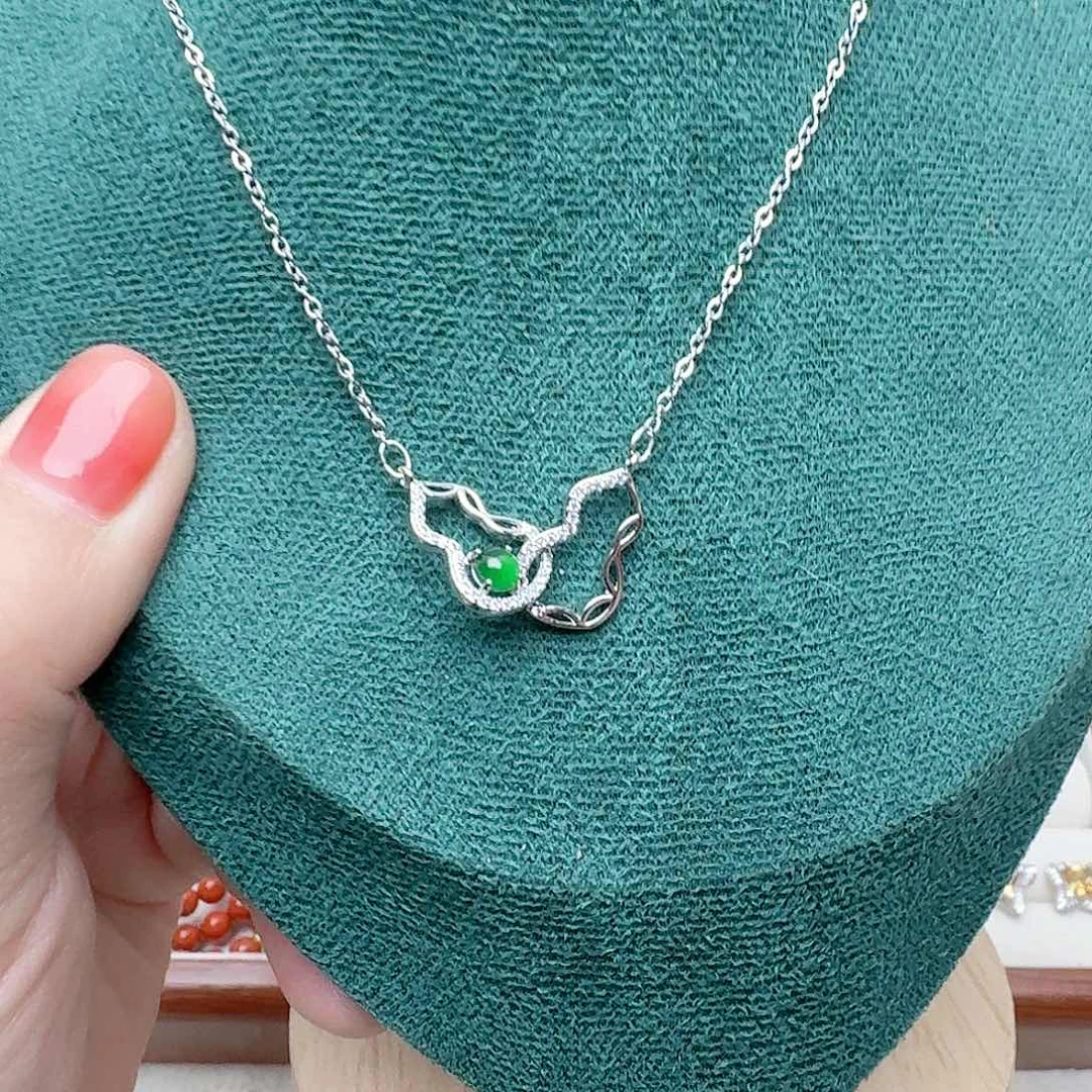 翡翠颈饰未镶嵌A34项链