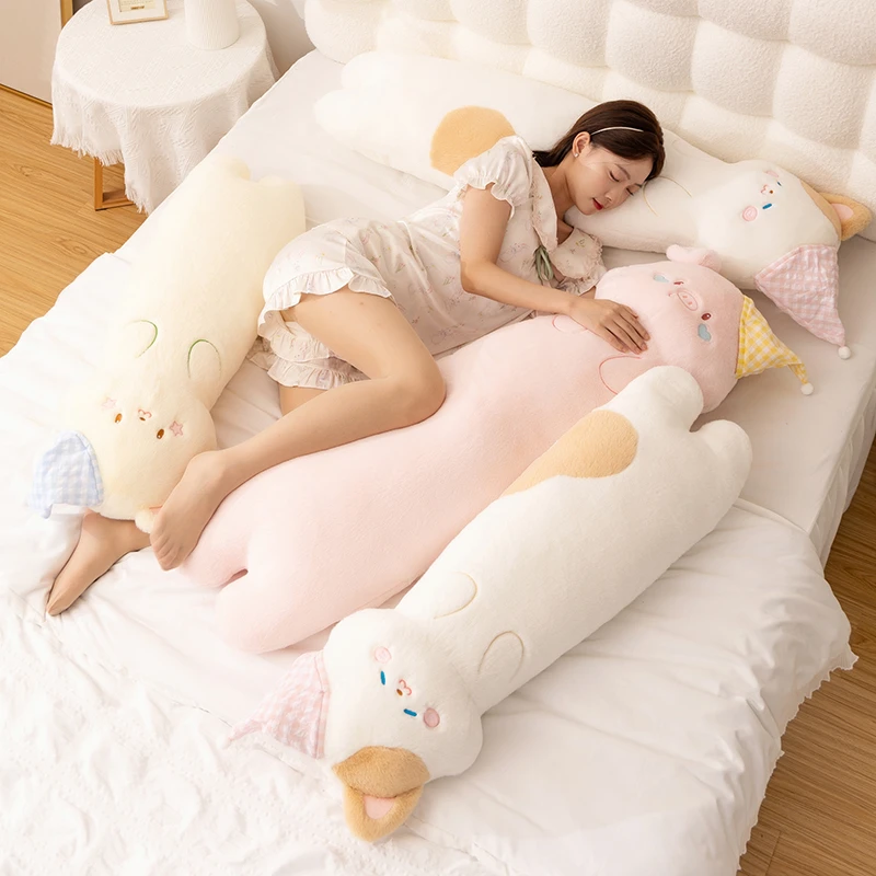 艾斯德带帽动物长条抱枕女生睡觉专用加推靠枕卧室宿舍抱睡床头枕