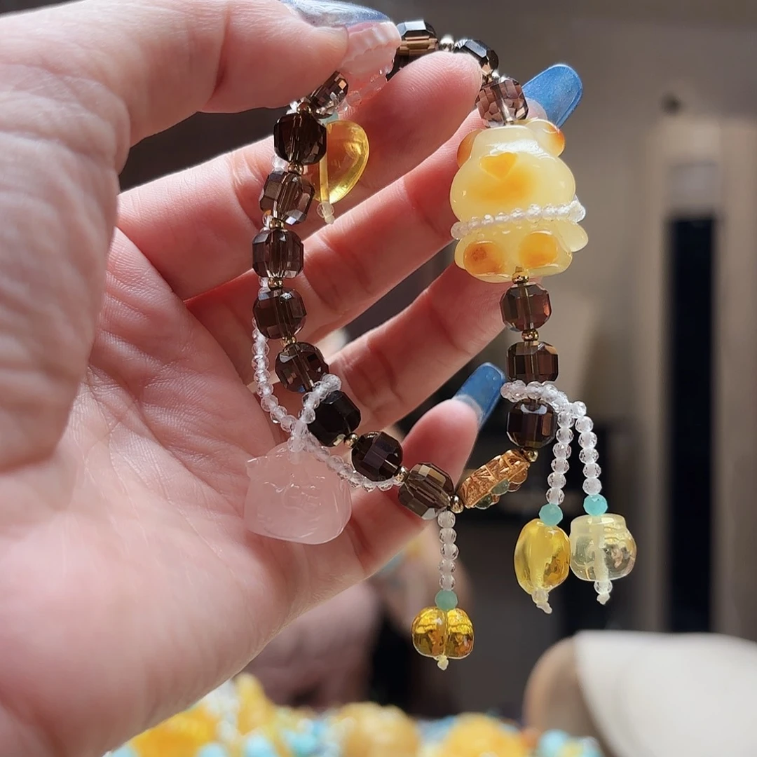 琥珀未镶嵌手镯琥珀