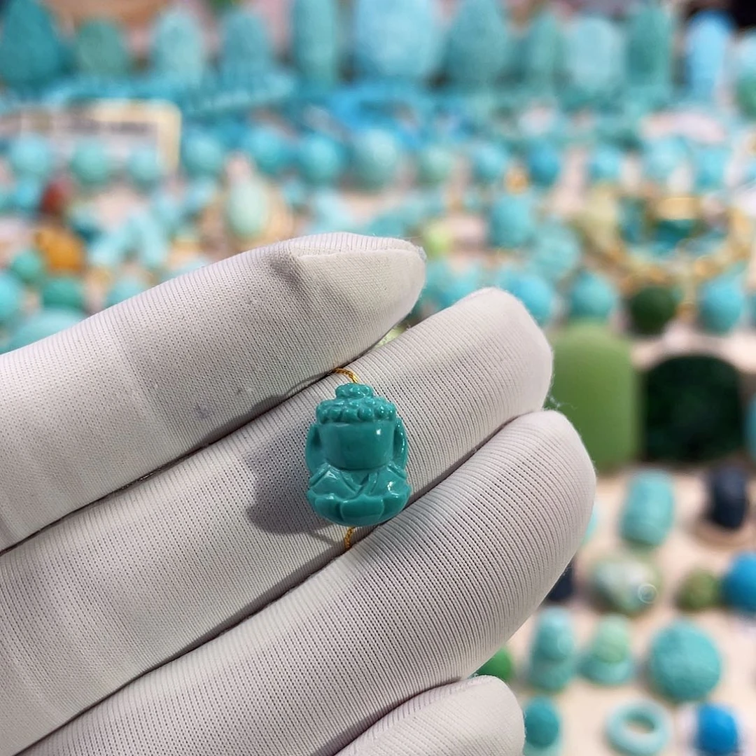 绿松石珠宝奇石未镶嵌