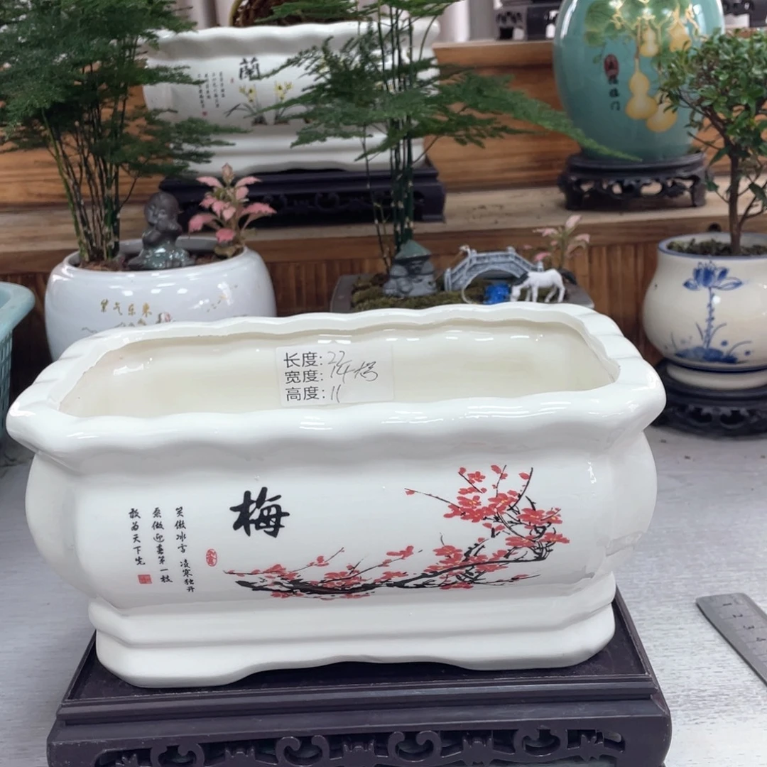 陶瓷花盆紫砂陶瓷花盆艺术盆景花盆