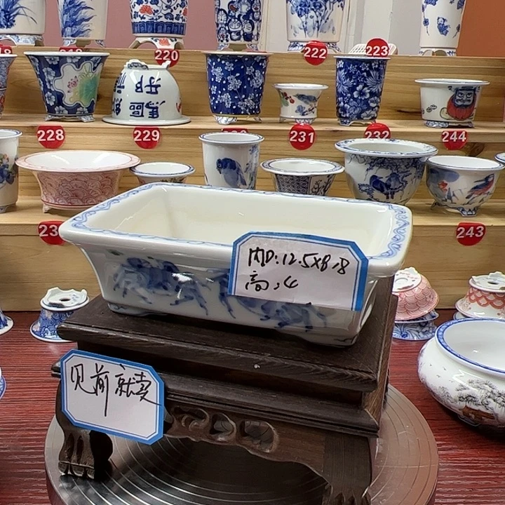 手绘陶瓷手工内口12.5一8.8高