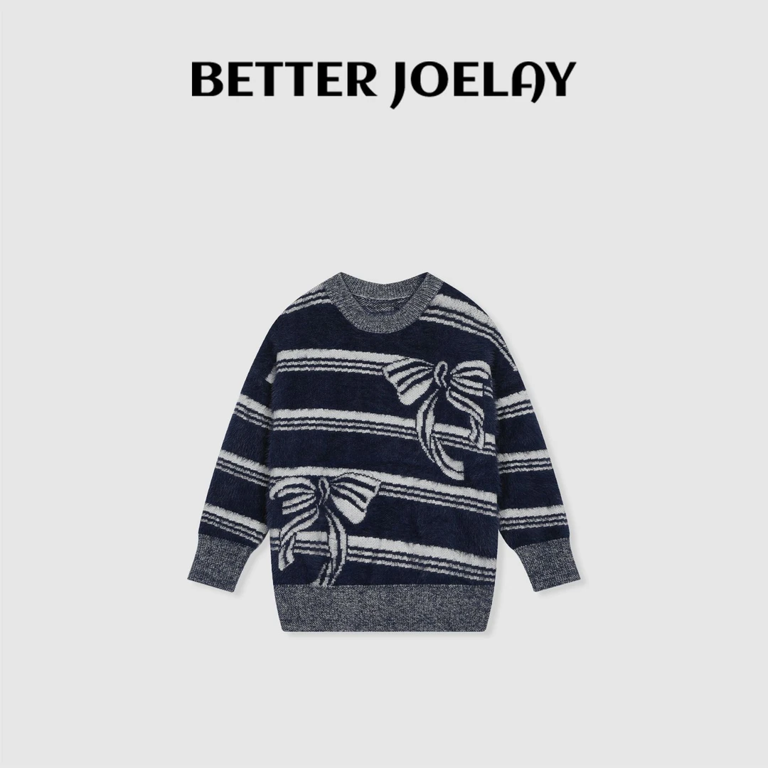 BETTER JOELAY-【浪漫星结】时尚针织衫宽松套头毛衣舒适洋气WH3401