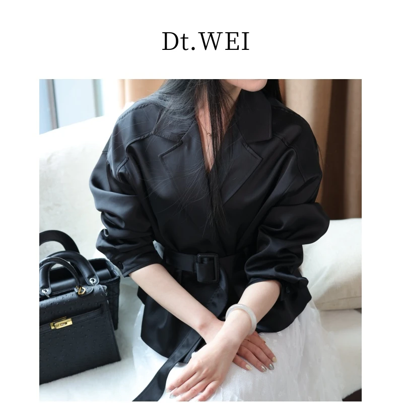 Dt.WEI 春上新/轻奢风收腰西装上衣9122