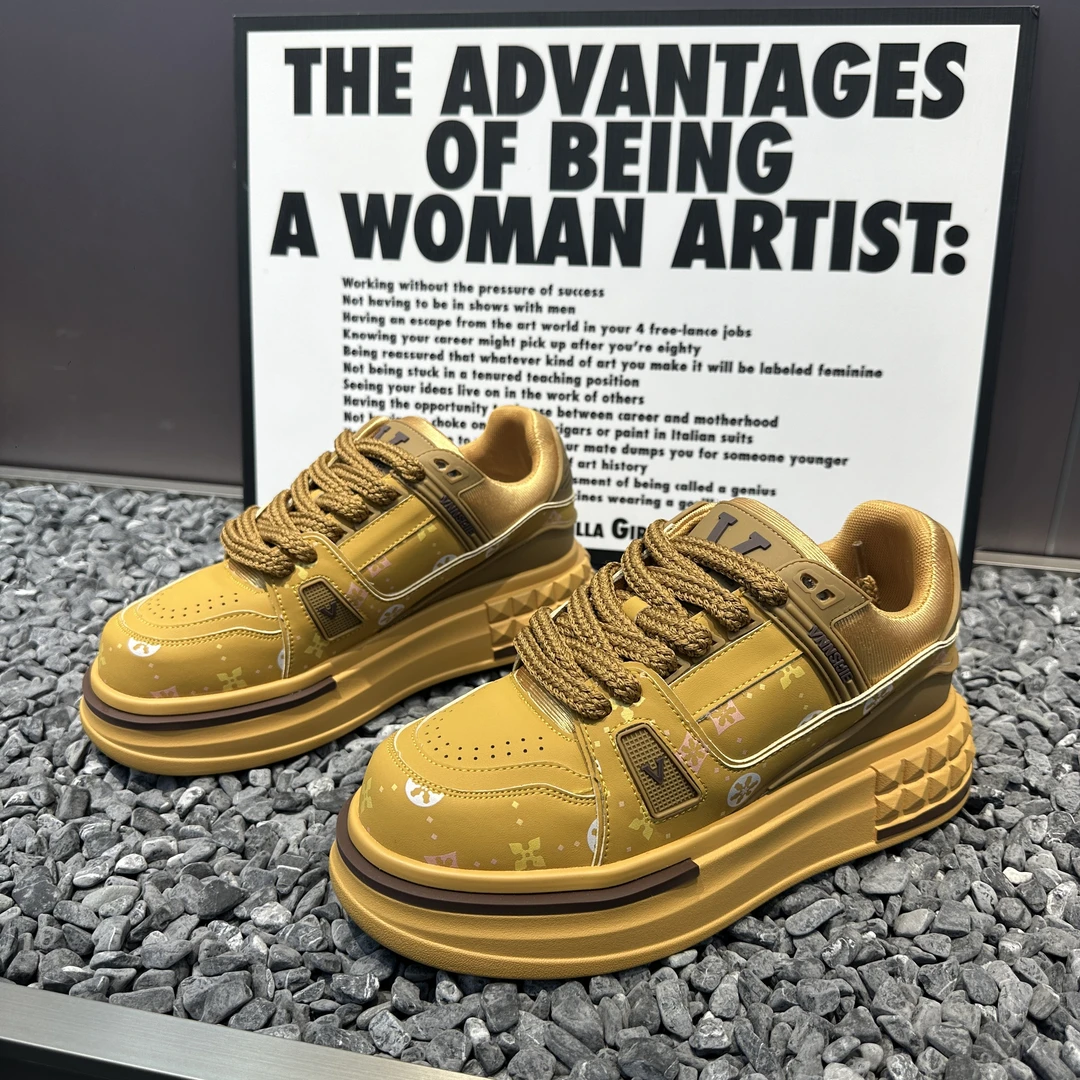 2025春季新款潮鞋个性舒适百搭广州原板休闲鞋男鞋潮流厚底时尚