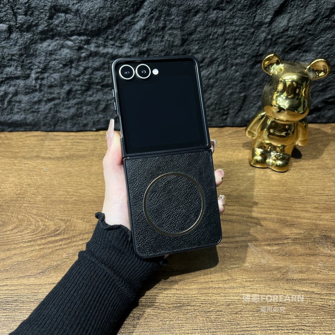 适用于三星ZFlip7手机壳折叠屏flip7全包防摔磁吸保护套商务轻奢