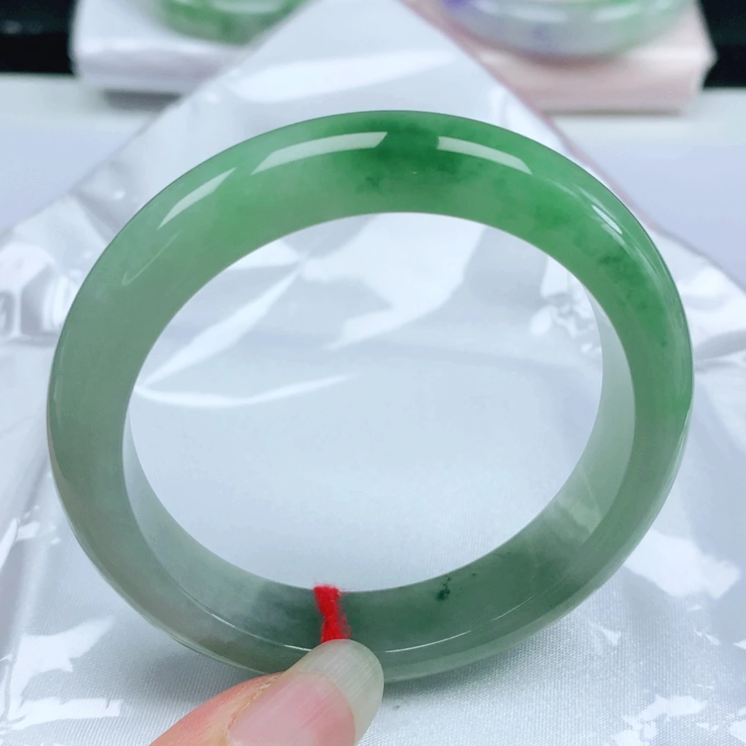 翡翠未镶嵌手镯  编号16 正圈54+