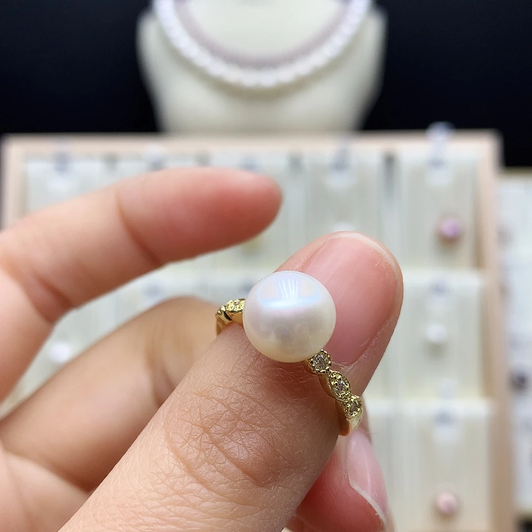 颈饰合金淡水珍珠