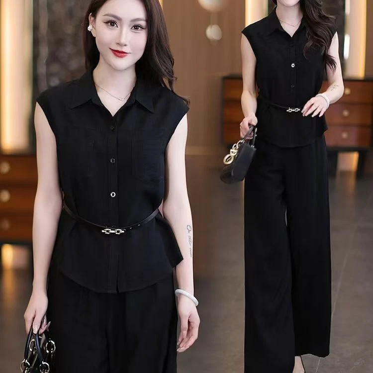 微胖mm休闲套装女士大码宽松显瘦遮肉洋气质辣妈妈装运动服两件套