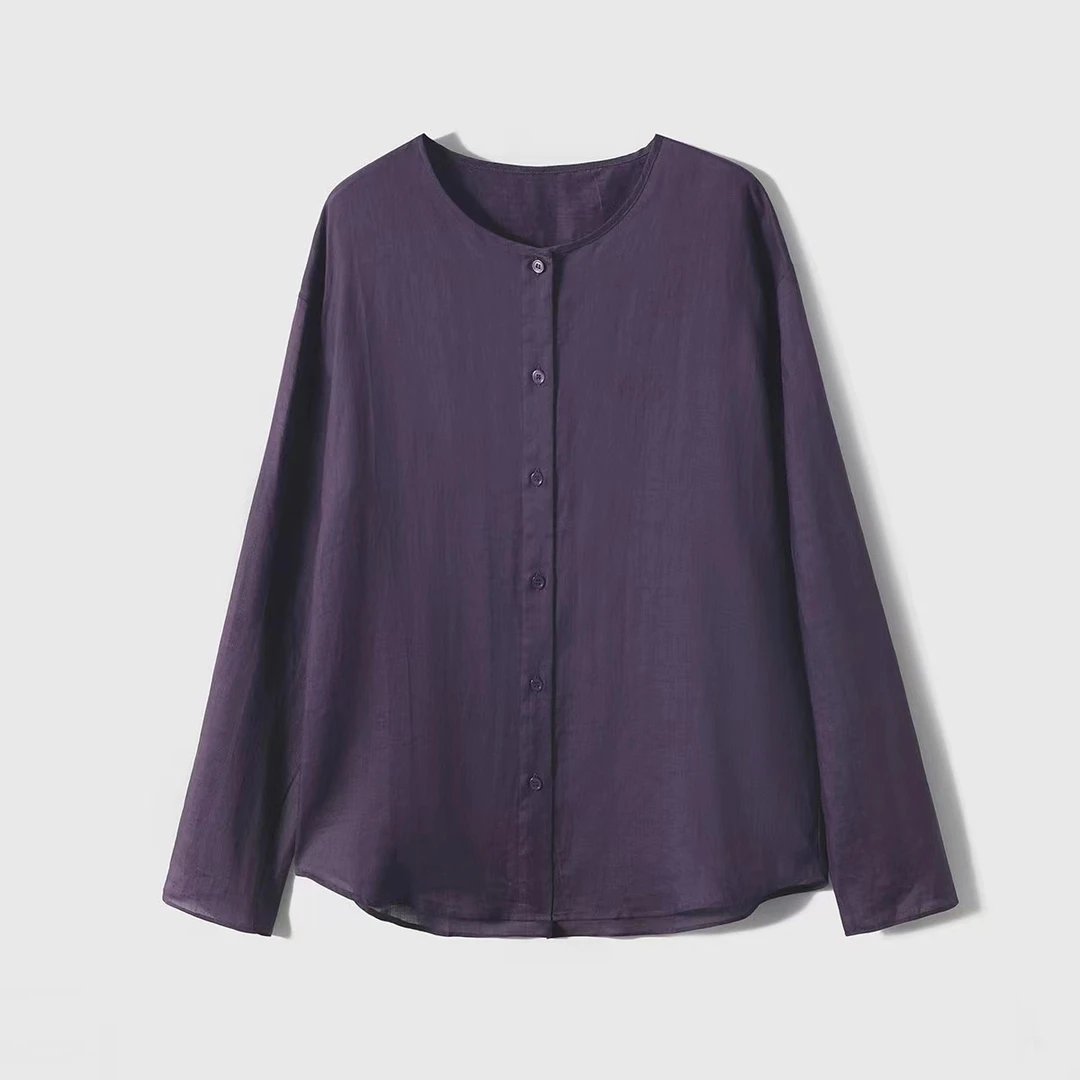 【井上青】JINGSHANG设计师品牌麻料衬衫XZ-D925021