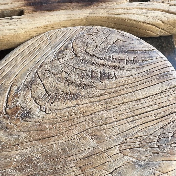 炳*老榆木圆板子2块