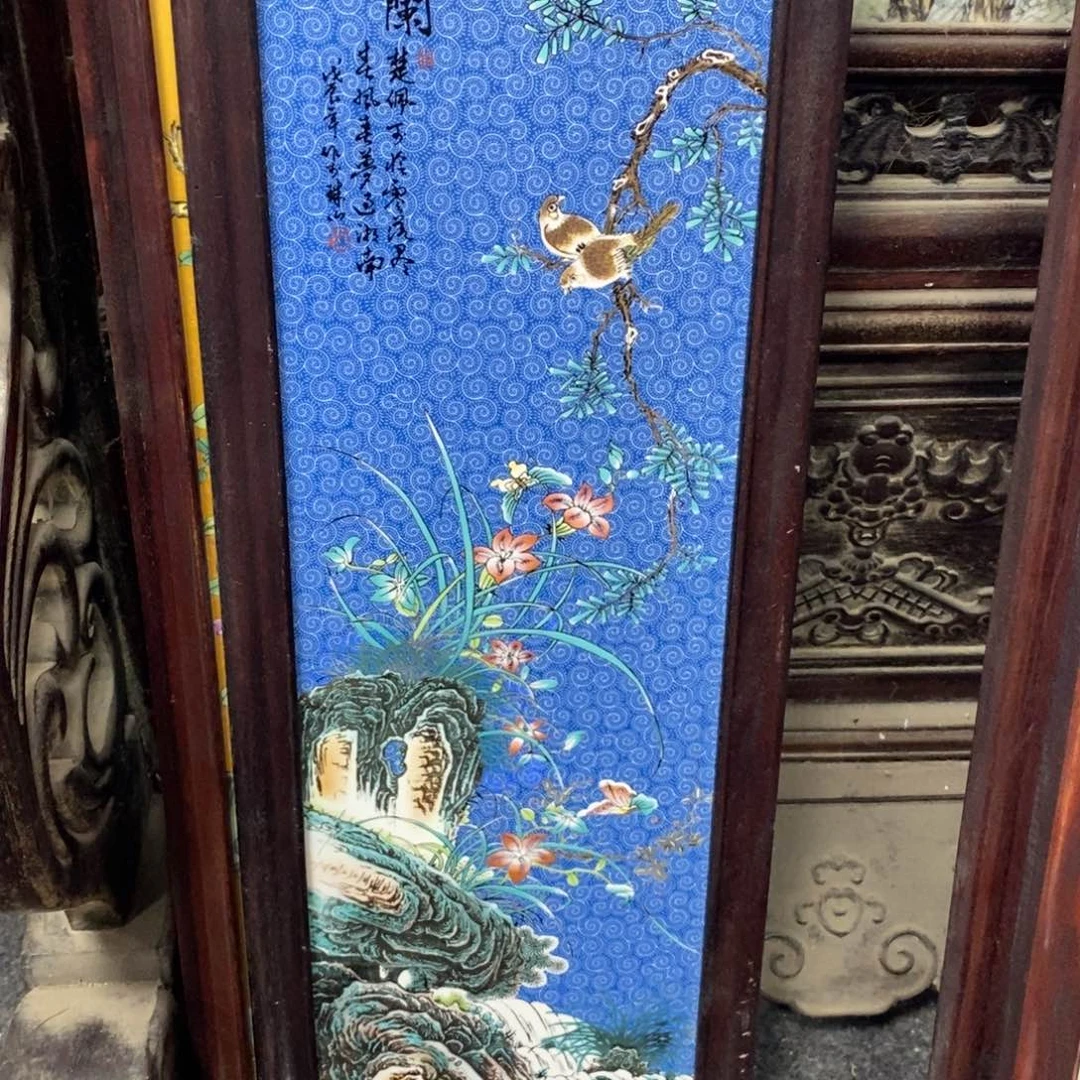 瓷片古**香53*21*1景德镇瓷板画柴窑烧制