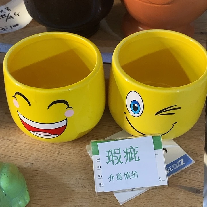 紫砂花盆多肉瑕疵盆有孔。