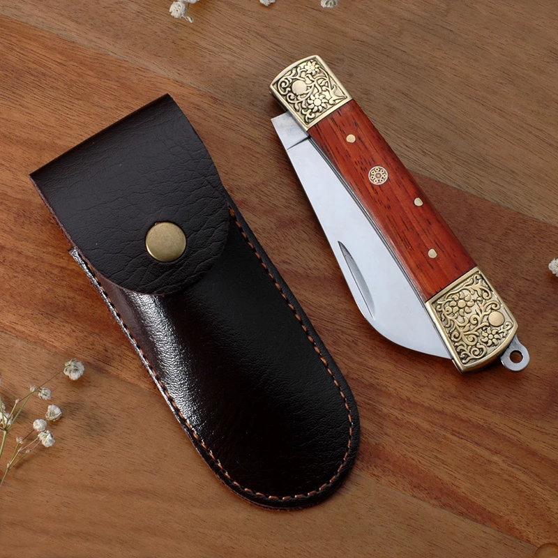 新疆包邮 哈利刀口手工刀民族折叠吃肉刀收藏刀水果刀多功能小刀