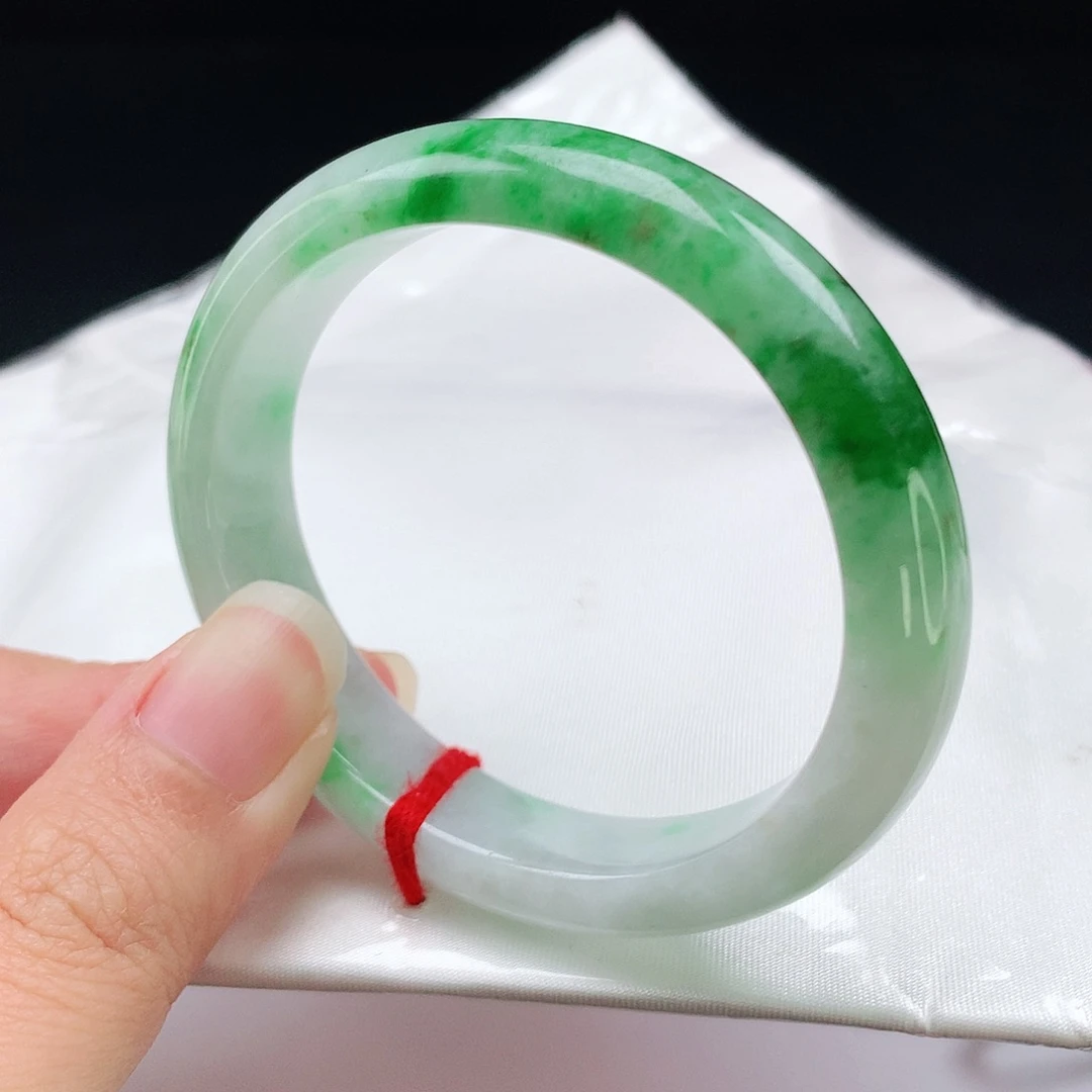 未镶嵌手镯翡翠53圈1002贵妃