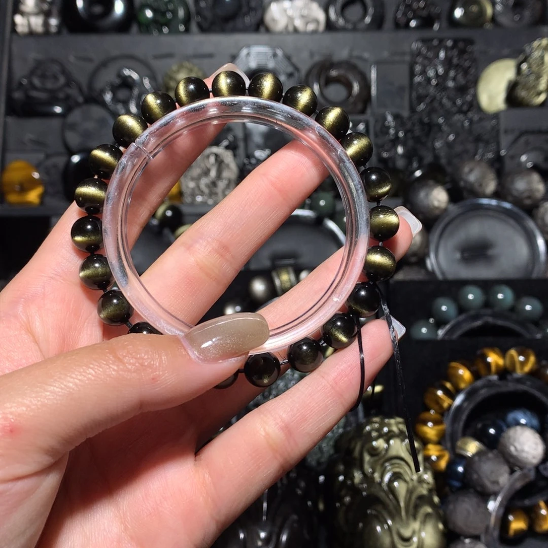 兰***宝黑曜岩未镶嵌珠宝奇石