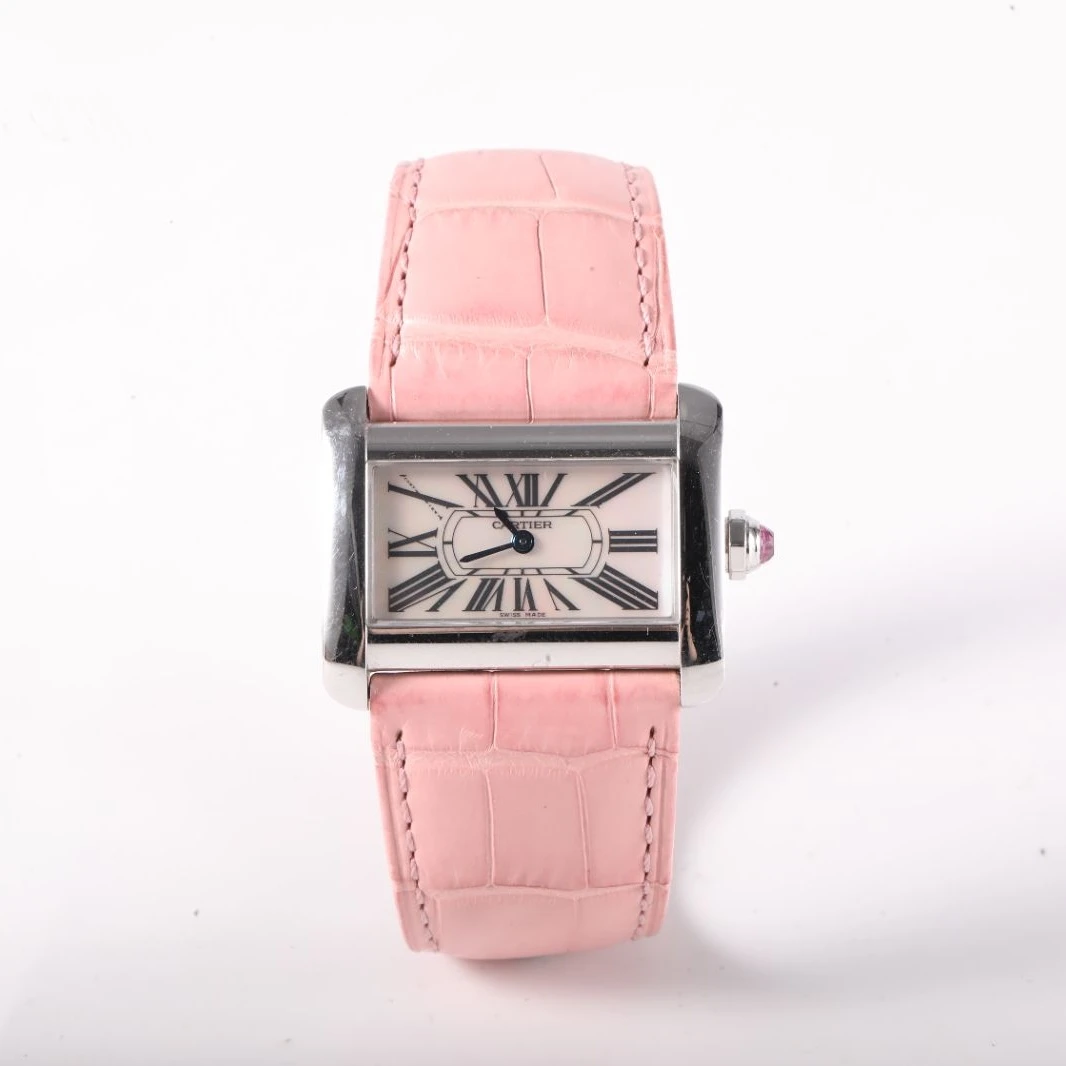 99新 Cartier/卡地亚 【双双】 卡地亚Tank Divan系列石英腕表