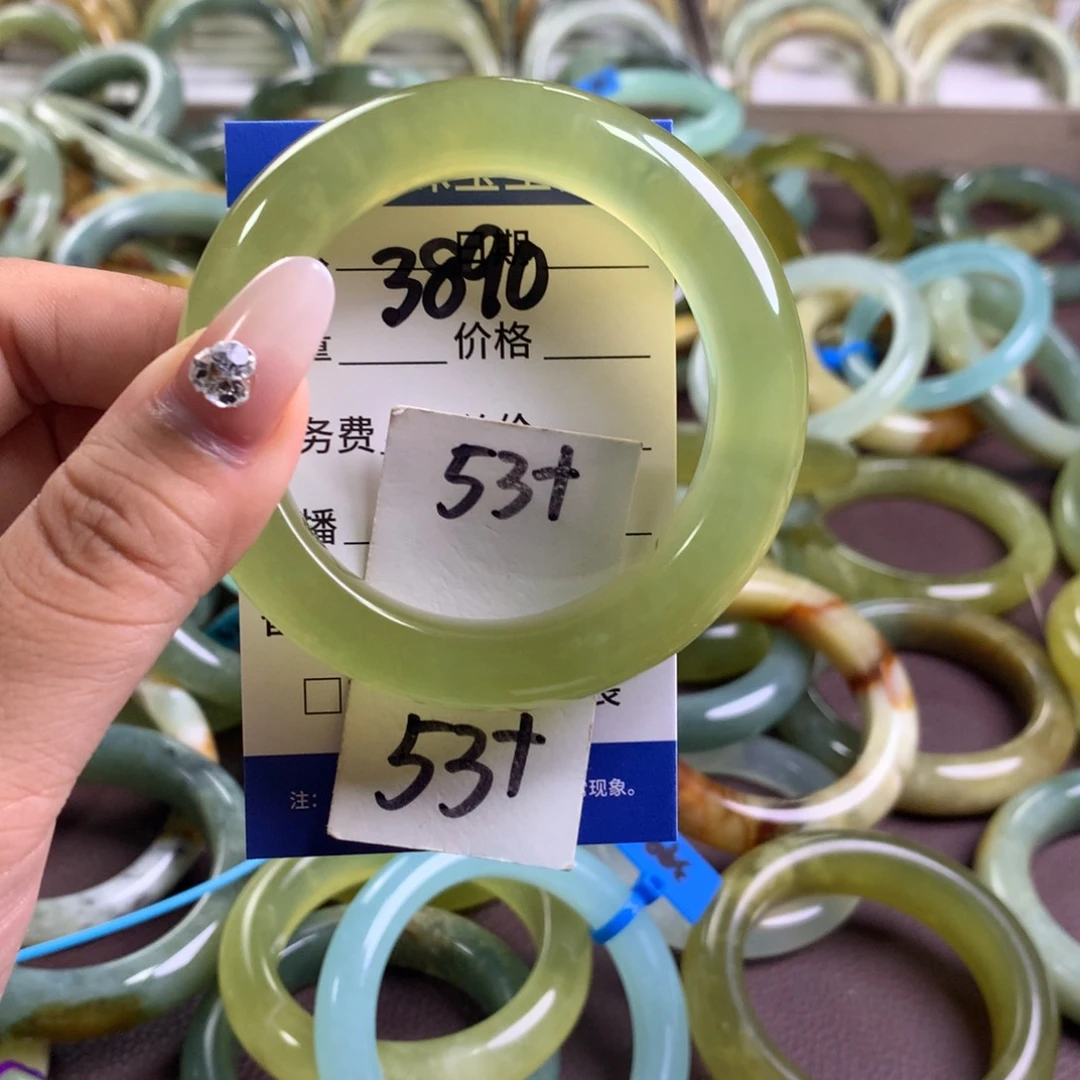 未镶嵌蛇纹石玉手镯3890