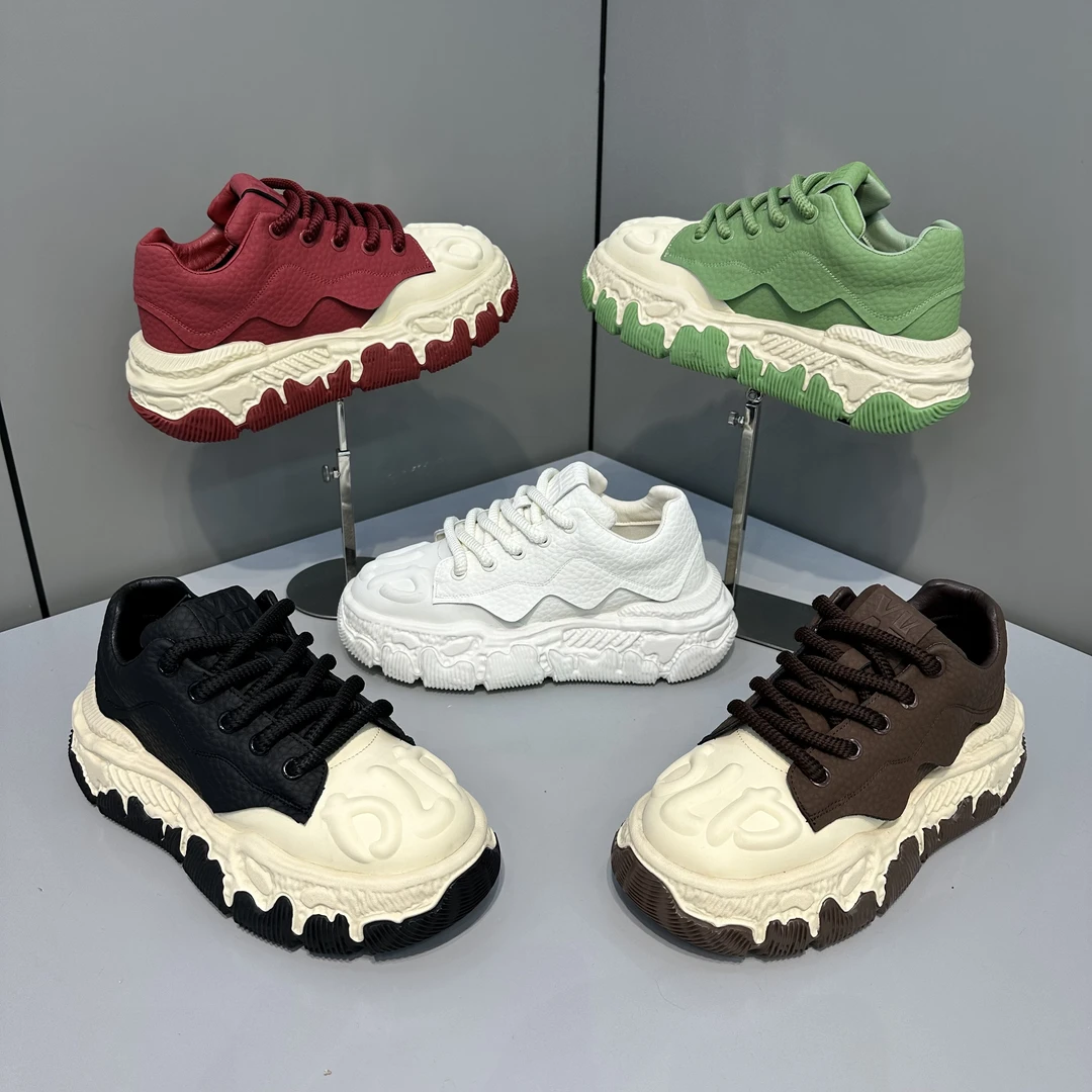 欧洲站潮牌男士青春新款网红轻奢小众高端秋冬季时尚加厚潮流潮鞋