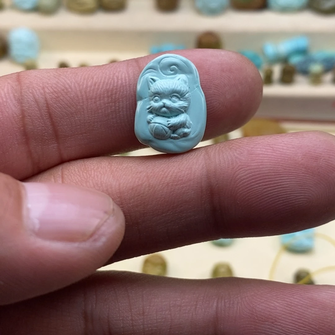 绿松石未镶嵌珠宝半成品
