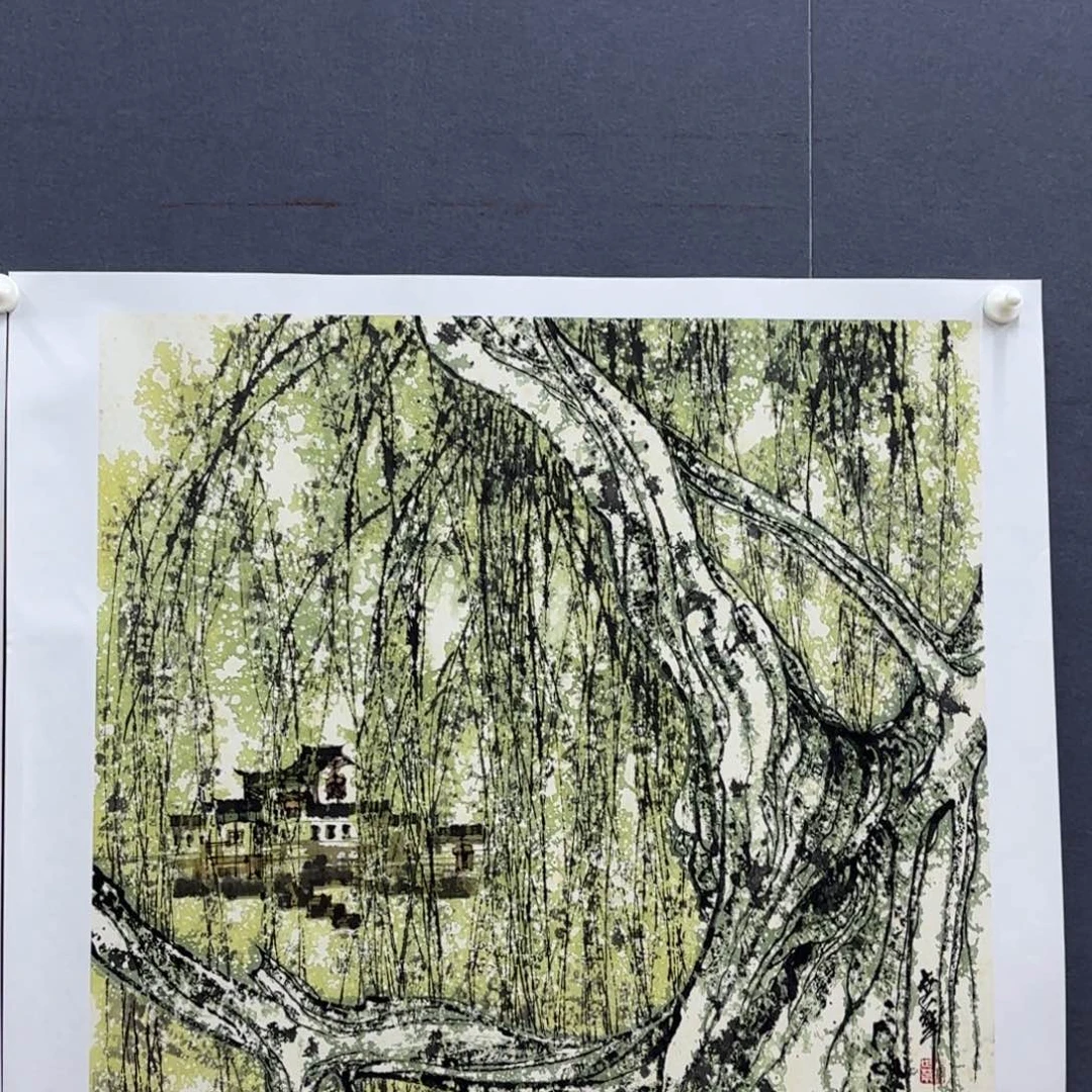 国画杨世华老师四尺斗方刘