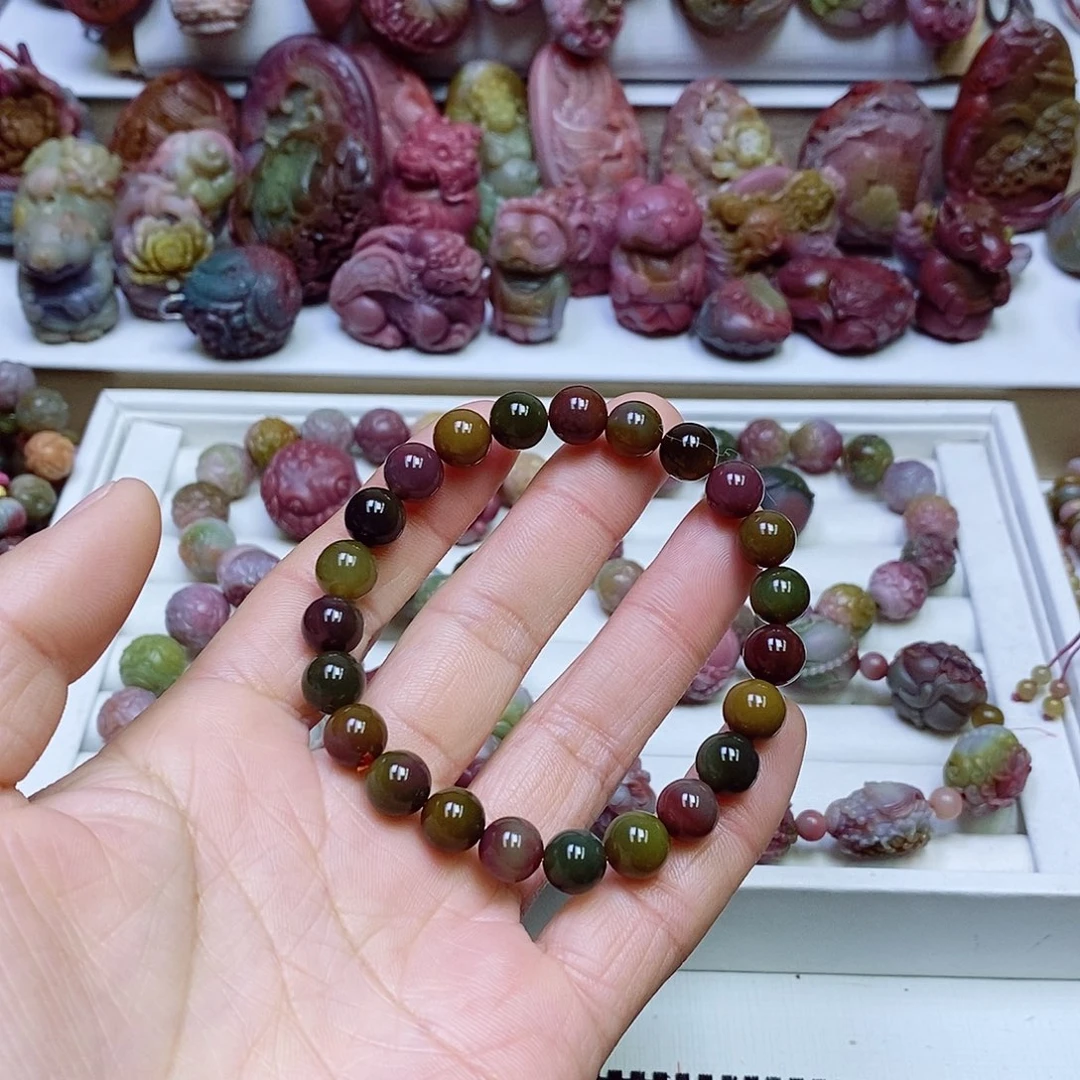 玛瑙/玉髓盐源玛瑙手串未镶嵌