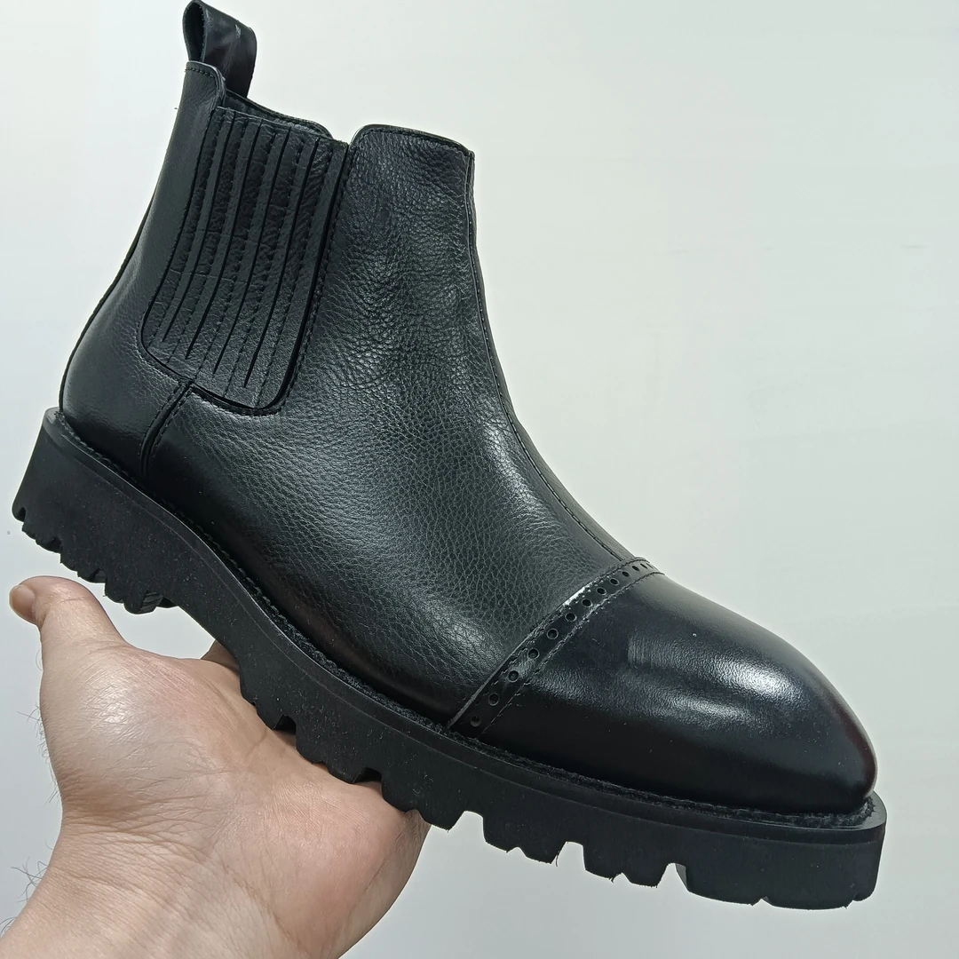 真皮男鞋男士男款舒适时尚百搭黑色商务系带