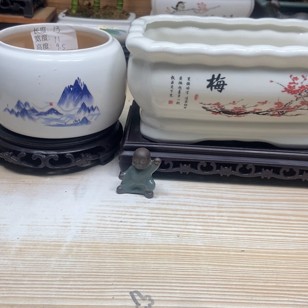 瓷片陶瓷花盆陶瓷艺术
