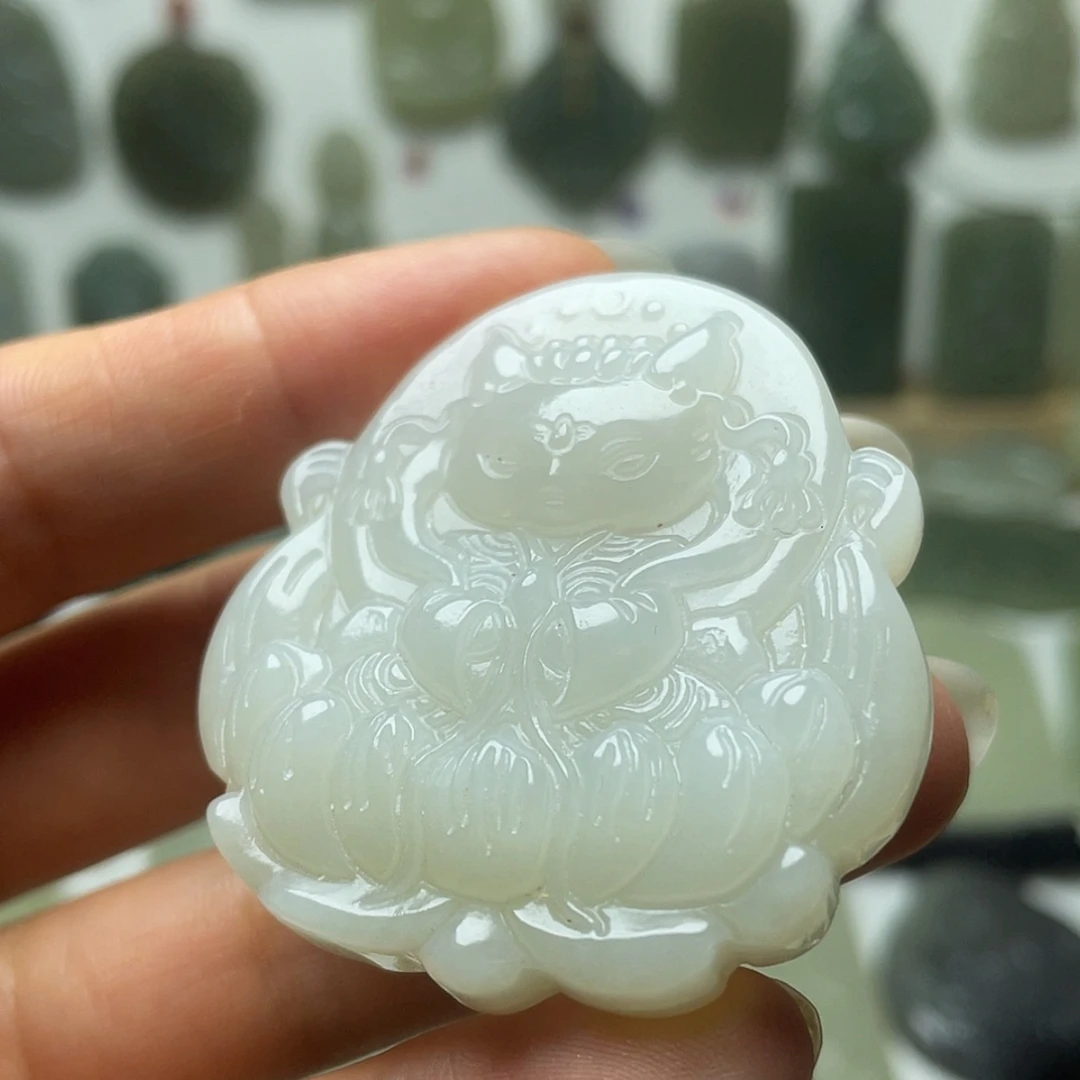 【闪购商品】和田玉未镶嵌车挂