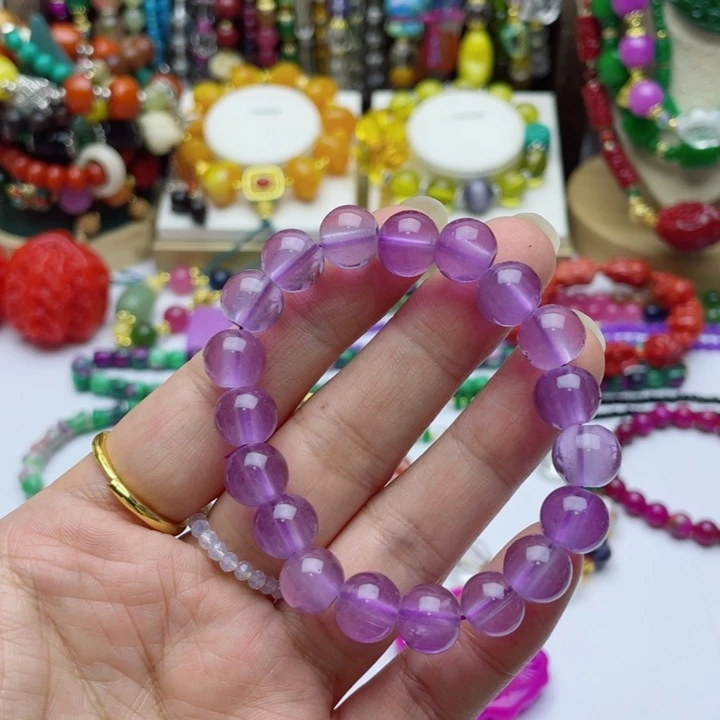 树脂制品4号紫色手串