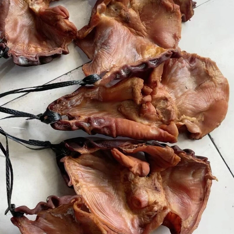 湖南石门高山土砖房明火熏制农家土猪猪肚1个